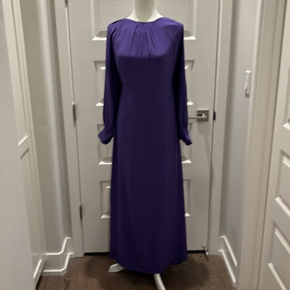 FARM Rio Purple Long Dress Size M - Picture 10 of 12